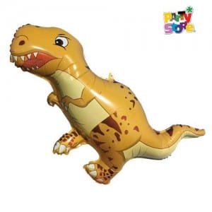 GLOBO METALIZADO FORMA T-REX 59,3 x 98,5cm APTO HELIO