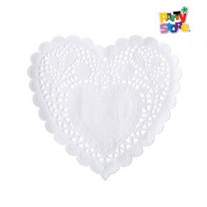 BLONDA CORAZON BLANCA 21cm x 12un.