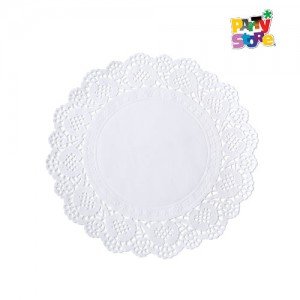 BLONDA REDONDA BLANCA 19cm x 12un.