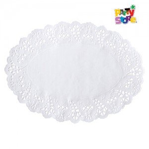 BLONDA OVALADA BLANCA 19X26cm x 12un.