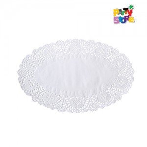 BLONDA OVALADA BLANCA 22X32cm x 12un.