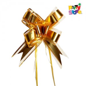 MOÑO FACIL GRANDE ORO BORDE ORO x 10un. 2.8*47cm