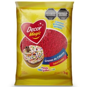 GRANAS COMUN DECOR MAGIC ROJO X 1KG