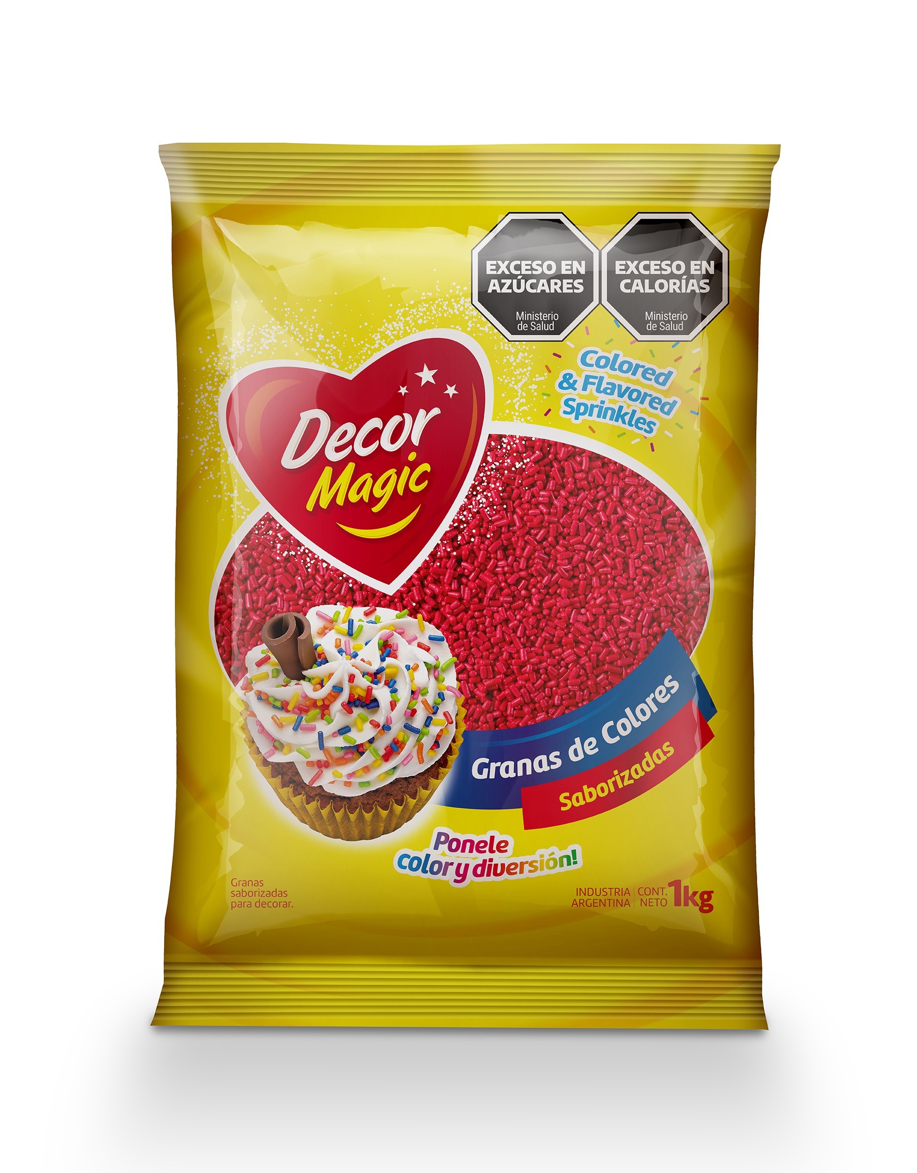 GRANAS COMUN DECOR MAGIC ROJO X 1KG