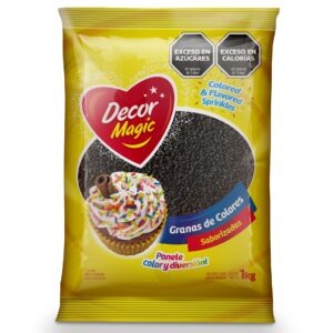 GRANAS COMUN DECOR MAGIC NEGRO X 1KG