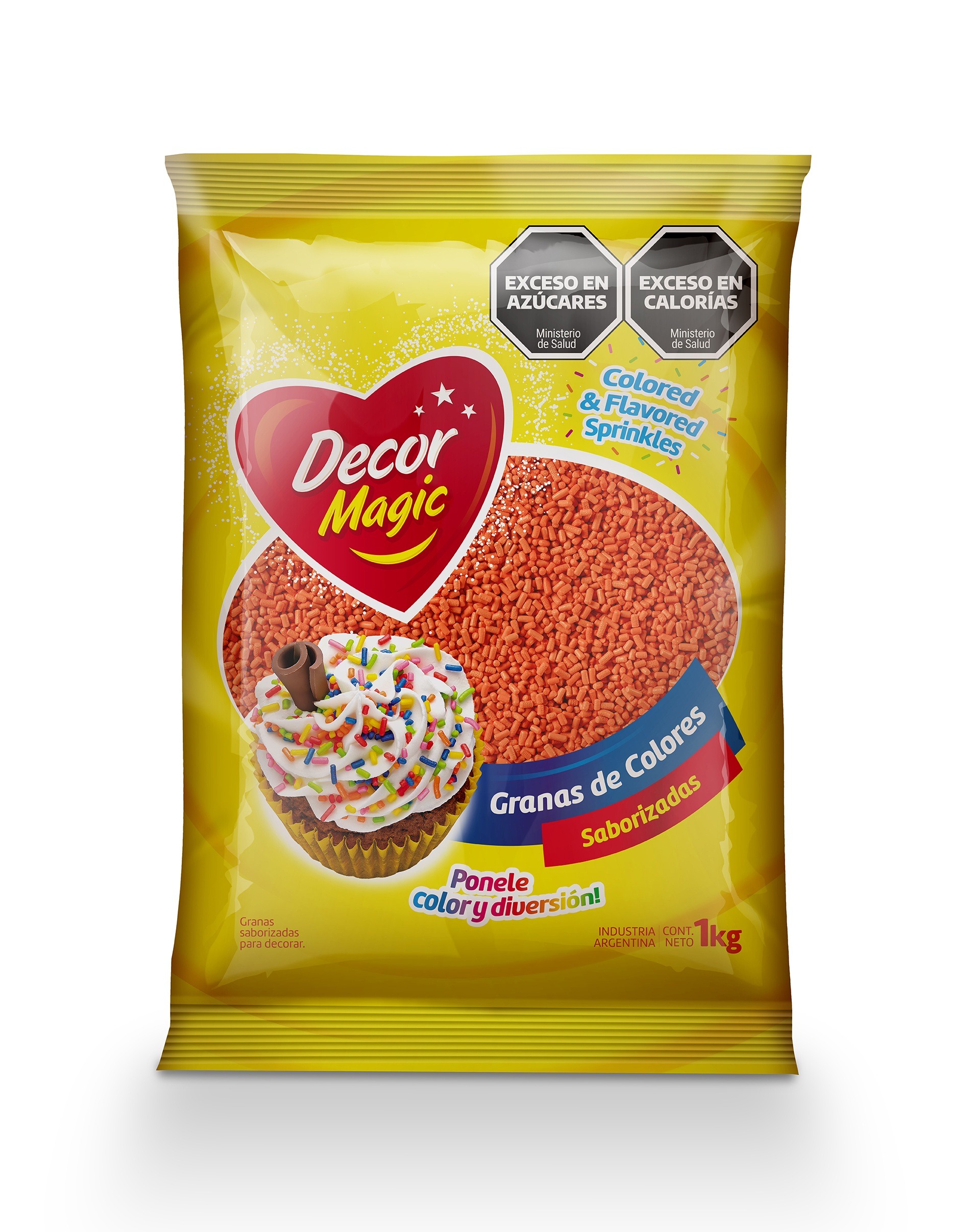 GRANAS COMUN DECOR MAGIC NARANJA X 1KG