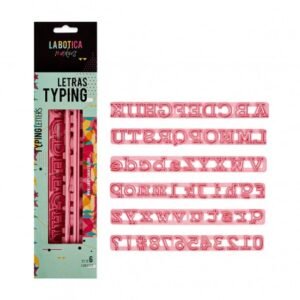 Cortante Letras y Numeros Typing (MAYUS+MIN) LA BOTICA