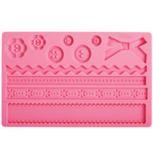 Molde Para Fondant Y Pasta De Goma Moños Y Botones (Wilton)