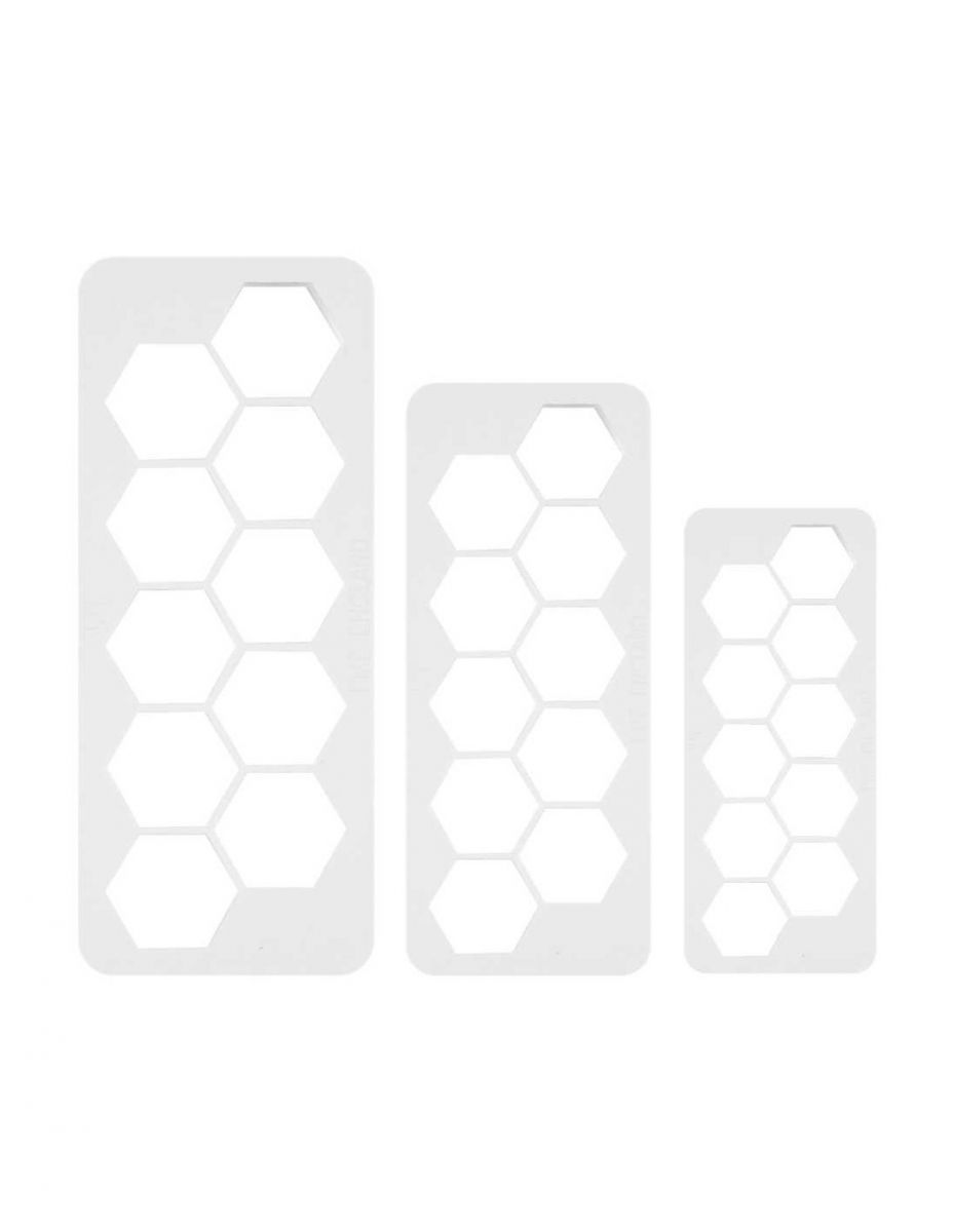 Multi Cortante Geométrico De Forma Hexágono En Set 3 Tamaños (Wilton) - Imagen 2
