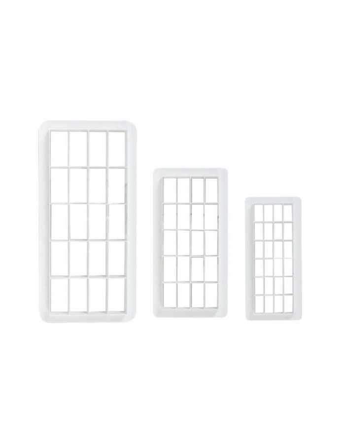 Multi Cortante Geométrico De Forma Ladrillo En Set 3 Tamaños (Wilton) - Imagen 2