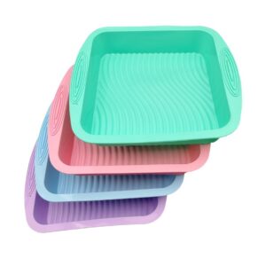 TORTERA SILICONA CUADRADA FONDO ONDULADO 25cm (CS2)