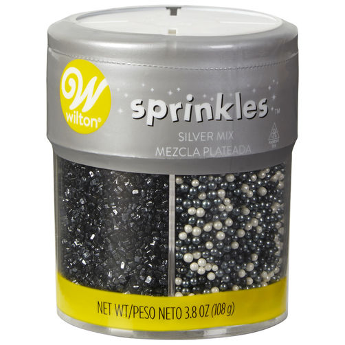 SPRINKLES WILTON MEZCLA SURTIDO BLANCO Y NEGRO