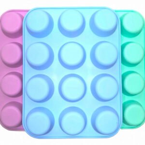 MOLDE SILICONA 12 MUFFINS 6cm