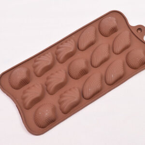 MOLDE SILICONA p/15 BOMBONES MODELO OSTRAS DE MAR (CS)