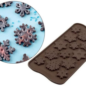 MOLDE SILICONA p/14 BOMBONES COPO DE NIEVE (CNA)