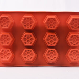 MOLDE SILICONA MARRON MOD. 12 HEXAGONOS (9118) (CS)