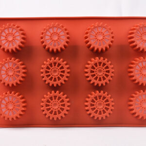 MOLDE SILICONA MARRON MOD. 12 CIRCULOS ENGRANAJE (9146) (CS)