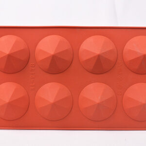 MOLDE SILICONA MARRON MOD. 8 PIRAMIDES