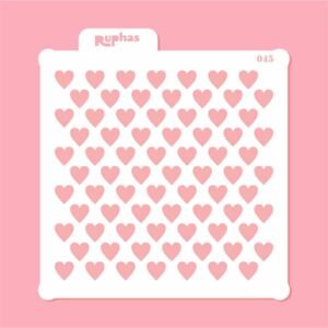 Stencil 045 Corazones Modelo 1