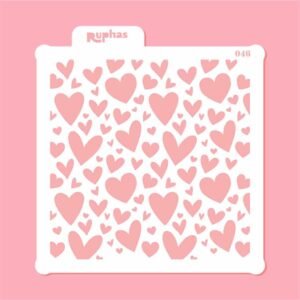 Stencil 046 Corazones Modelo 2