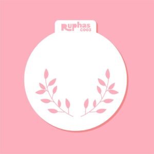 Stencil C003 Ramitas Cupcakes – Modelo 1