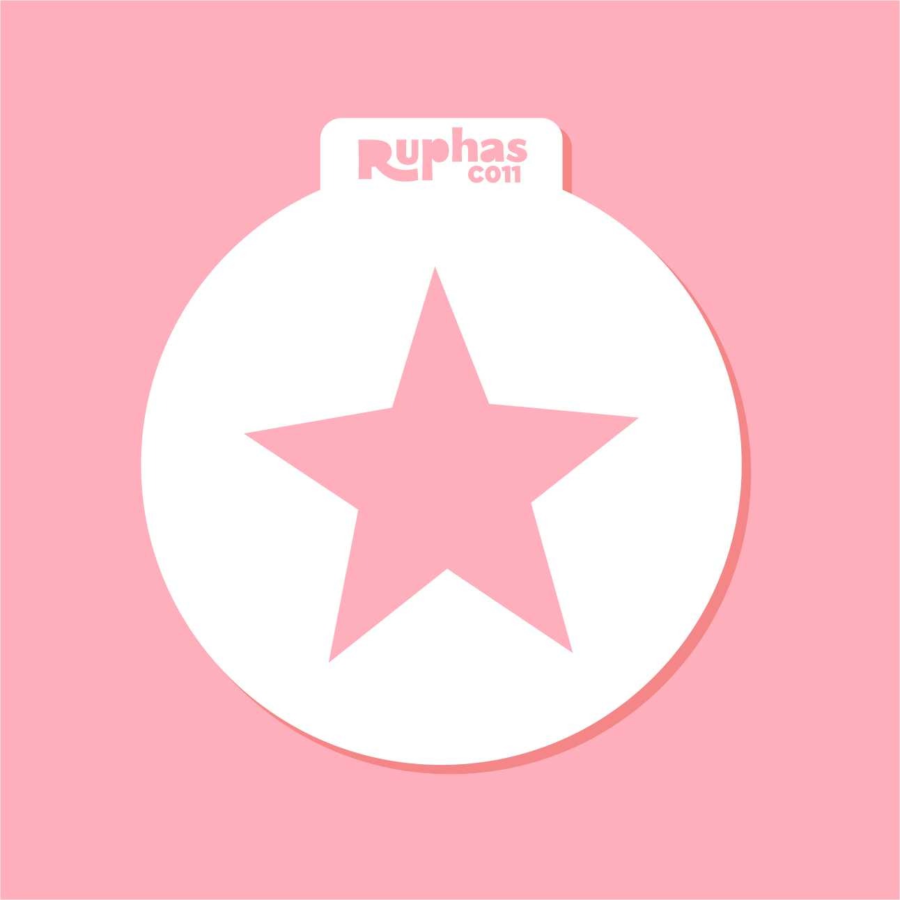 Stencil C011 Estrella Cupcakes