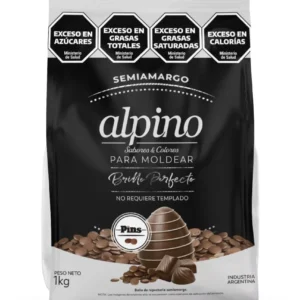 CHOCOLATE ALPINO PINS SEMIAMARGO X 1KG