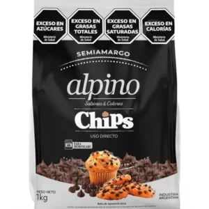 CHOCOLATE ALPINO CHIPS SEMIAMARGO X 1KG