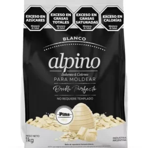 CHOCOLATE ALPINO PINS BLANCO X 1KG