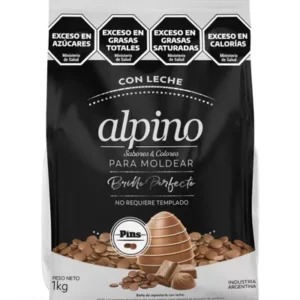CHOCOLATE ALPINO PINS CON LECHE X 1KG