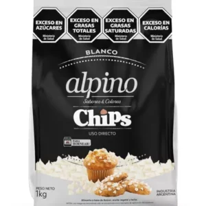 CHOCOLATE ALPINO CHIPS BLANCO X 1KG