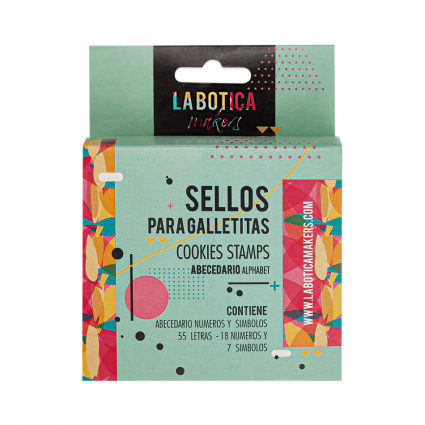 Sello Para Galletitas ABC completo, numeros y simbolos LA BOTICA - Imagen 3