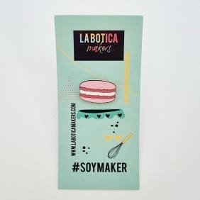 Pins Metalico Macaron Rosa LA BOTICA