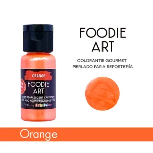 FOODIE ART NEON PERLADO ORANGE