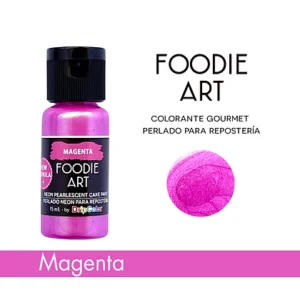 FOODIE ART NEON PERLADO MAGENTA