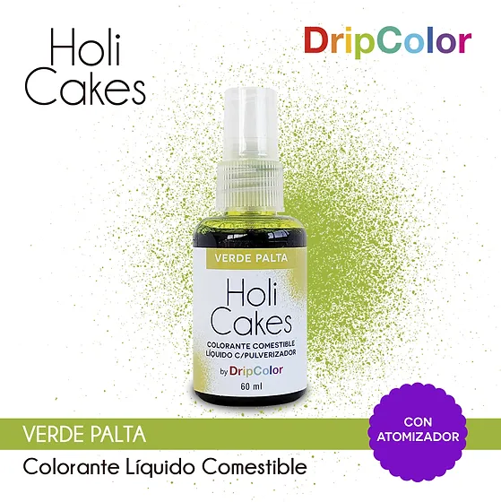HOLI CAKES C/ ATOMIZADOR VERDE PALTA