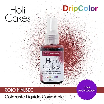 HOLI CAKES C/ ATOMIZADOR ROJO DAHLIA