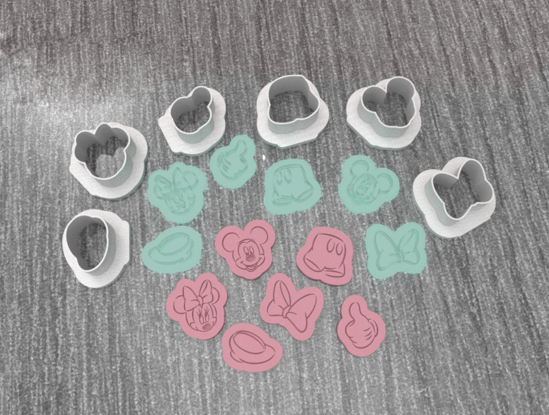 Kit Mini sellos + Kit Mini cortantes Mickey S720