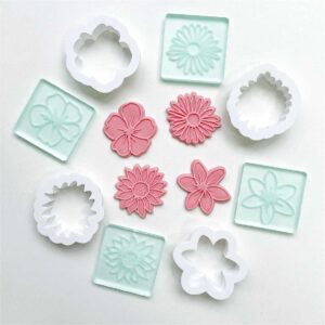 Kit Mini sellos + Kit Mini cortantes Flores Mod 1 S204