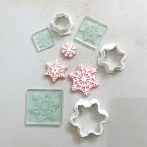 Kit Mini sellos + Kit Mini cortantes Copos de Nieve S383