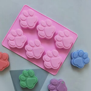 MOLDE SILICONA 6 HUELLITAS DE MASCOTA