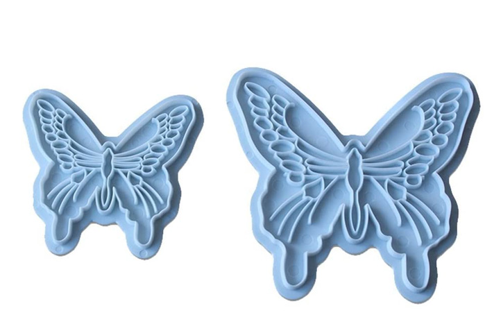 CORTANTE PLASTICO p/FONDANT 2 MARIPOSAS - Imagen 3