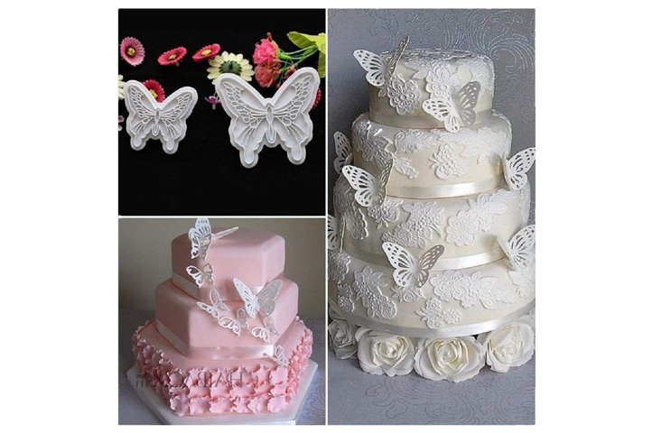 CORTANTE PLASTICO p/FONDANT 2 MARIPOSAS - Imagen 4