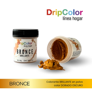COLORANTE DRIP COLOR POLVO BRILLANTE BRONCE