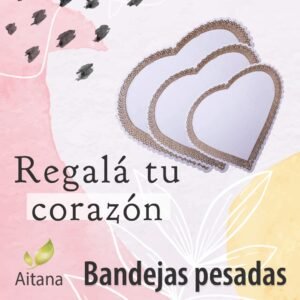 BANDEJA AITANA CORAZON CHICA (30CM)