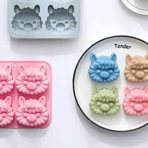 MOLDE SILICONA 4 OVEJAS