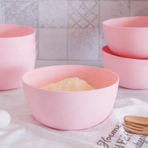 Bowl Plastico Rosa Pastel 12x6 cm. APTO MICROONDAS