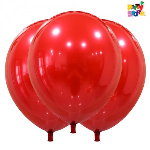 GLOBBY 12" CROMO TITANIO ROJO x 10 unidades