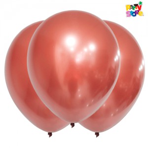 GLOBBY 12" CROMO PLATINO ROSA GOLD x 10 unidades
