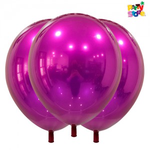 GLOBBY 12" CROMO TITANIO VIOLETA x 10 unidades